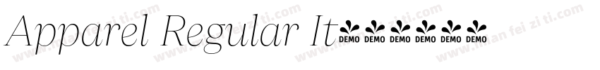 Apparel Regular It字体转换